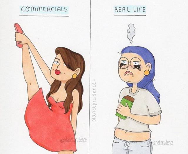 Razlike između žena sa reklame i žena u pravom životu