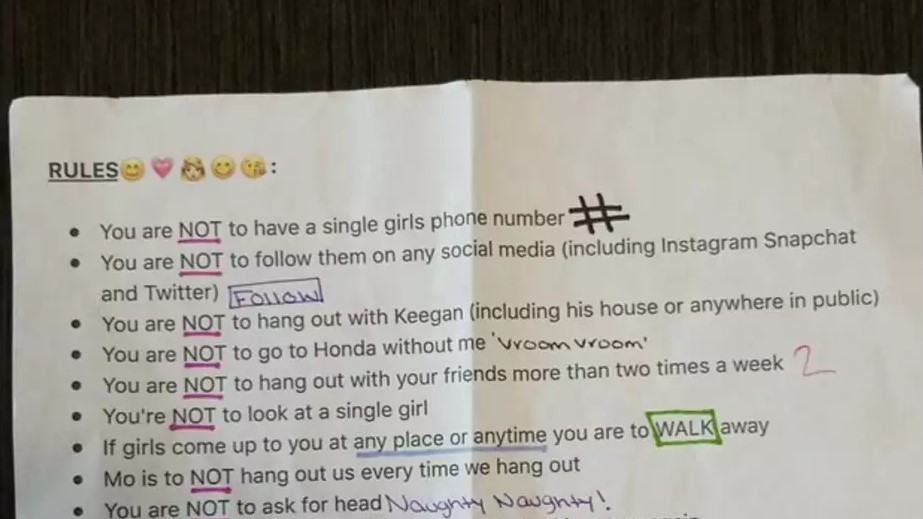 Devojka iz pakla: Dala je dečku 22 pravila kojih mora da se pridržava u vezi i sada ga ceo internet žali!