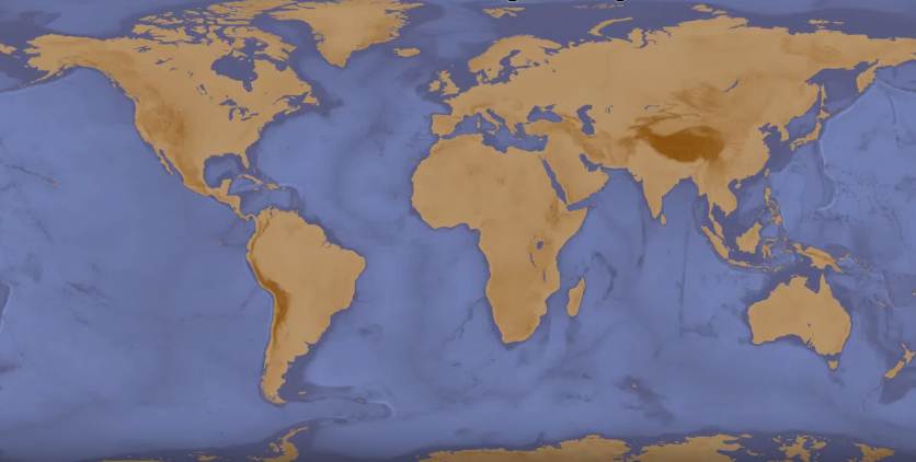 Ovako bi Zemlja izgledala kada bi okeani presušili