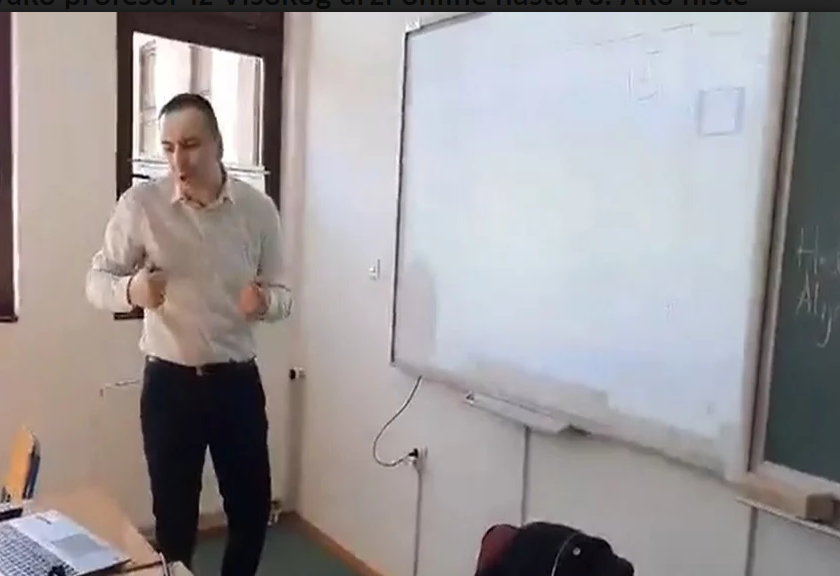 Evo kako profesor iz BiH drži onlajn nastavu