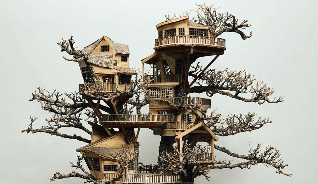 Minijaturna arhitektonska čuda na bonsai drveću