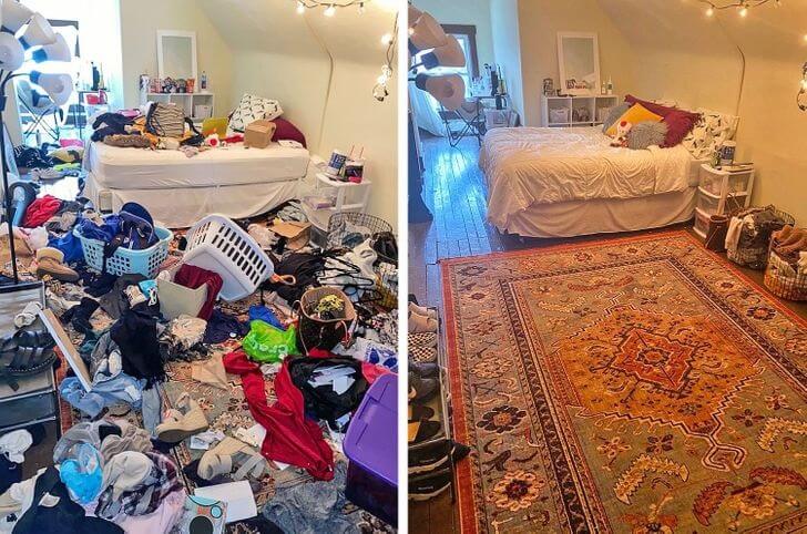 Zadovoljavajuće i opuštajuće – nekoliko „pre i posle“ fotografija koje su ljudi napravili nakon čišćenja svojih domova