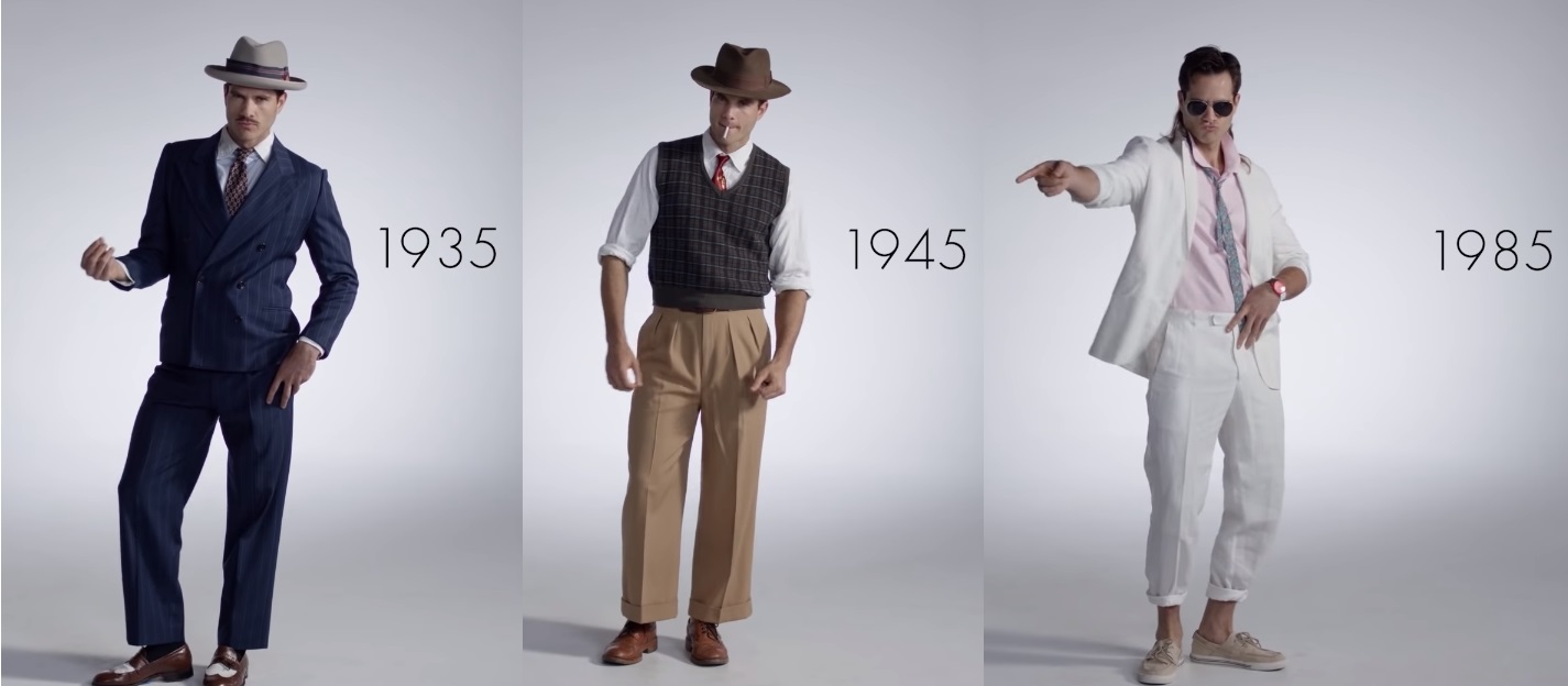 Menjanje trendova s godinama – evo kako se muška moda promenila u poslednjih 100 godina