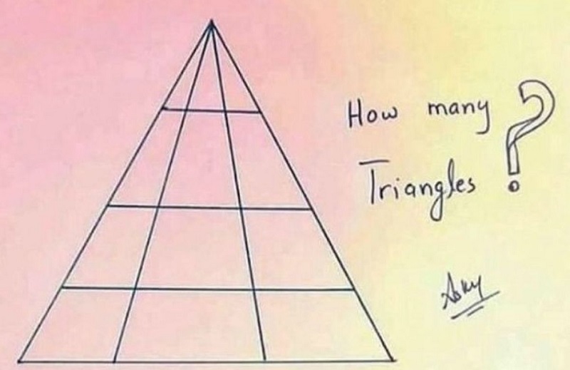 Zanimljiva matematička mozgalica za sve – koliko ima trouglova?