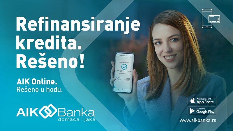 Online refinansirajući kredit AIK Banke