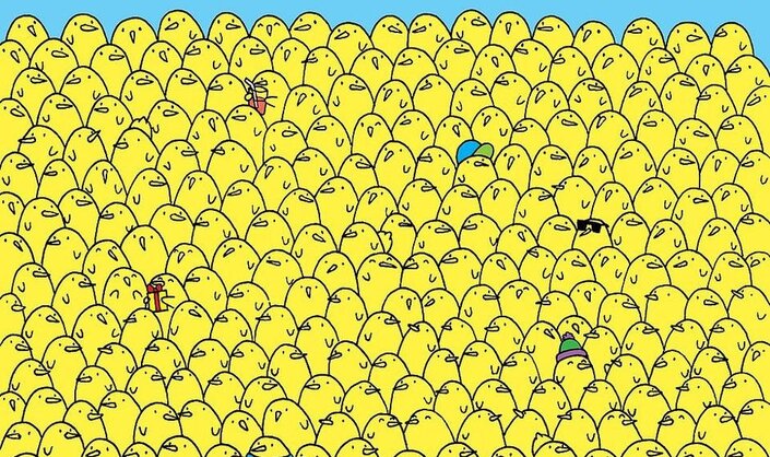 Rekord je 17 sekundi – da li možete na ovoj ilustraciji da pronađete pet limuna?