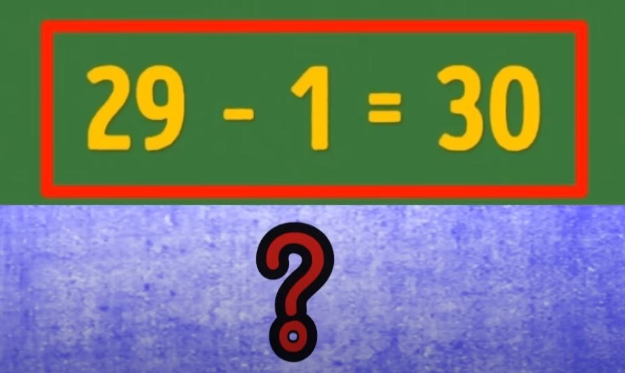Mozgalica koja će vas namučiti – kako je 29–1=30?