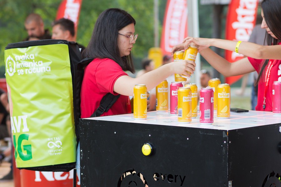 Velika reciklažna akcija u saradnji sa projektom „Svaka limenka se računa“ na Nektar OK fest-u